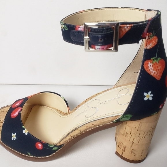 𝅺NEW! JESSICA SIMPSON Navy Maivel Open Toe Sandals 7. - Picture 4 of 10